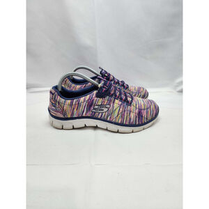Skechers Women's Athletic Shoes Multicolored Memory Foam Lace Up Size 6 Used